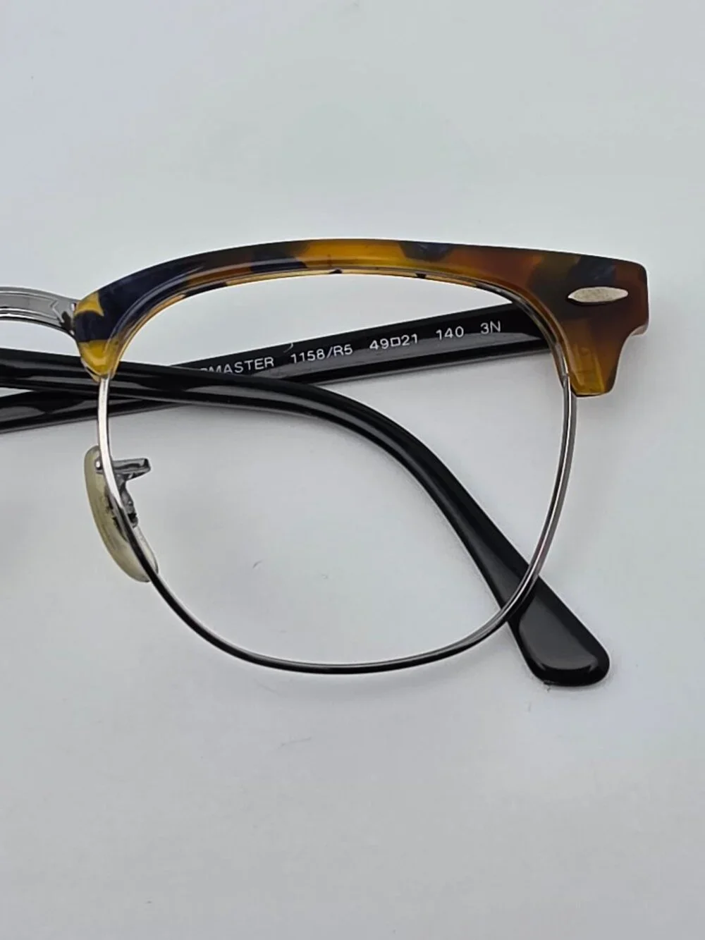 Ray-Ban RB3016 1158/R5 Clubmaster Fleck Blue Havana Sunglasses Frame Italy 49mm